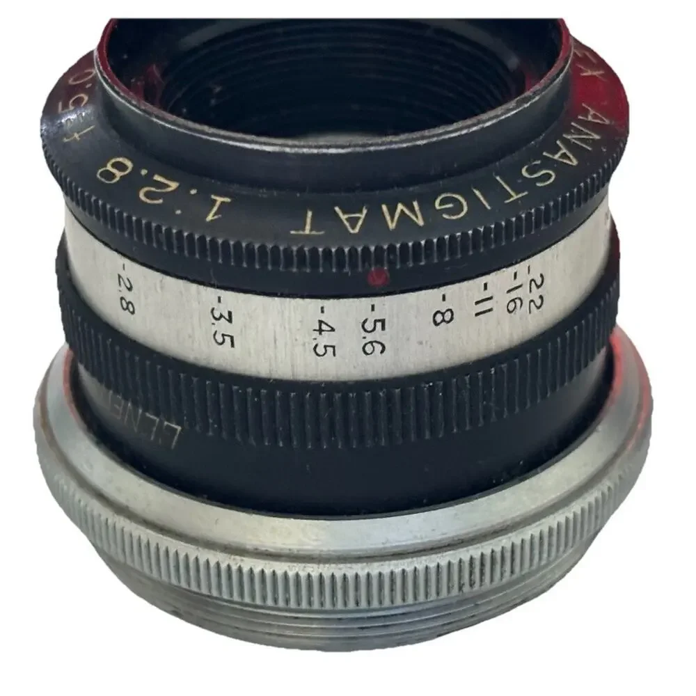 Perfex Anastigmat 5 cm (50mm) f/2.8 lens.